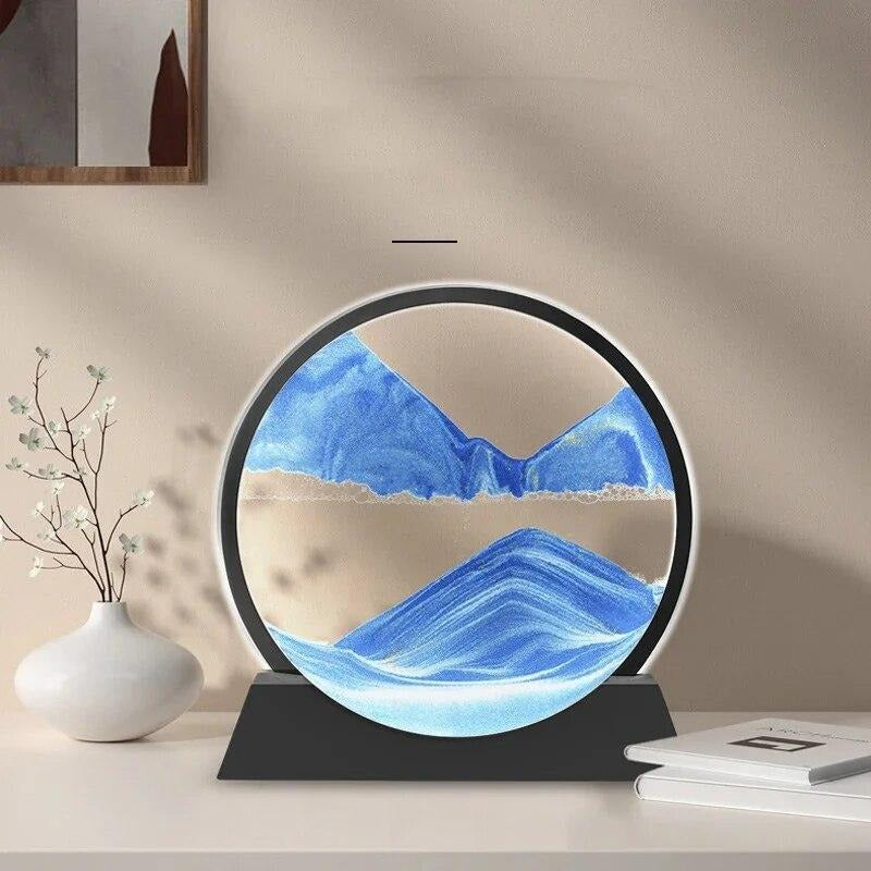 Sandscape Painting 3D Moving Sand Art Hourglass Sand